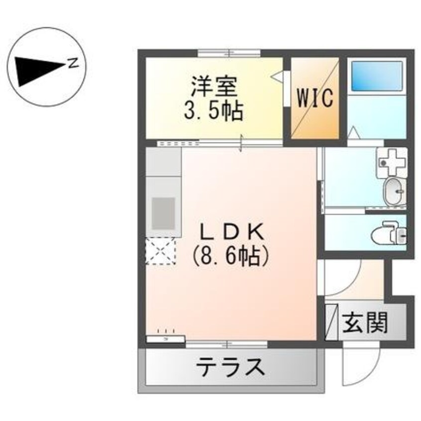 間取図 大分バス（大分市）/下田尻 徒歩2分 1階 建築中