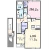 大分バス（大分市）/田原 徒歩5分 2階 建築中 1LDKの間取り