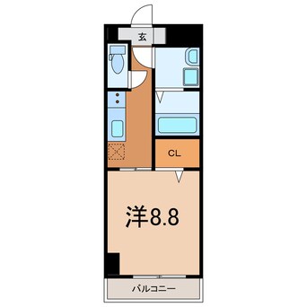 間取図 日豊本線/別府大学駅 徒歩22分 10階 築4年