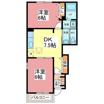 間取図 パインロード　Ⅲ