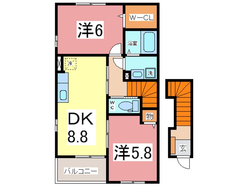 間取図 オーブＫ　Ⅱ