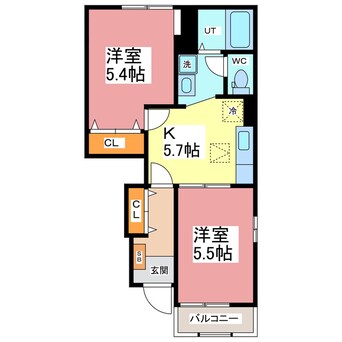 間取図 メゾン　ドゥ　コルーテ