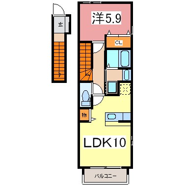 間取り図 カサブランカ　Ｂ棟