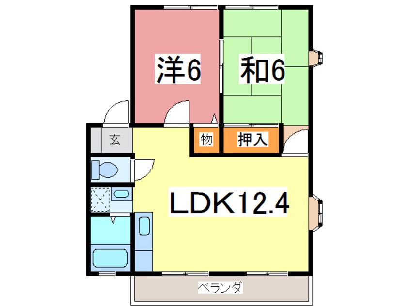 間取図 サンビレッジ国高　Ａ・Ｂ・Ｃ棟