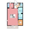 ルミエール　ジュネス　Ｋ　Ａ棟 1Rの間取り