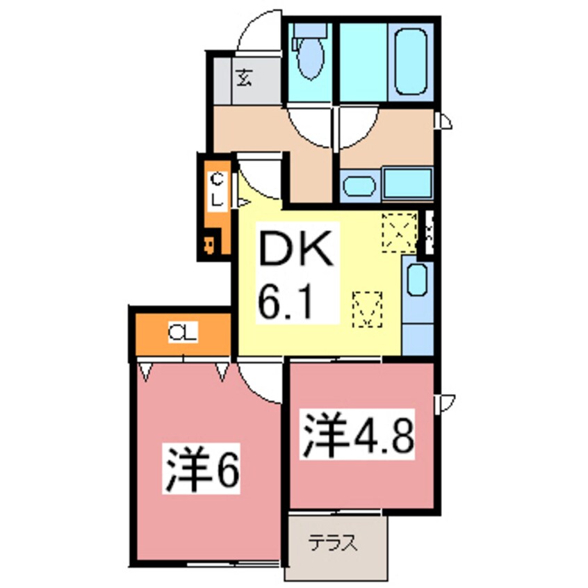 間取図 フランメゾン　３