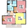 グレイスコートＫ 2DKの間取り