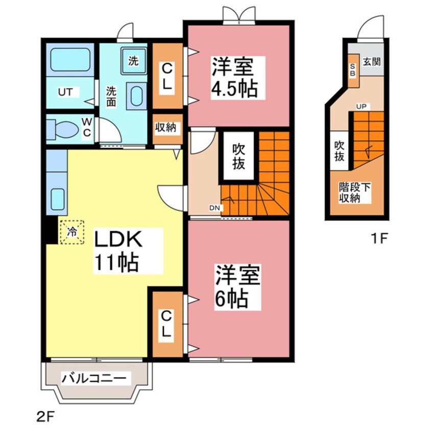 間取図 コーポラス　クリエィティブ　Ⅱ