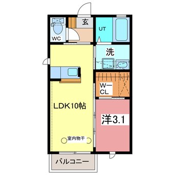 間取図 イーストビレッジ府中