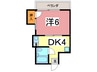 コーポあおき1 1DKの間取り