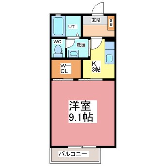 間取図 ルミエール　ジュネス　Ｋ　Ｂ棟