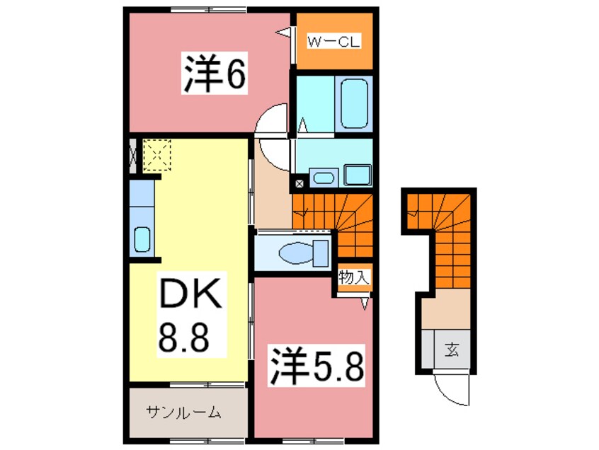 間取図 トレフル　Ｆ棟