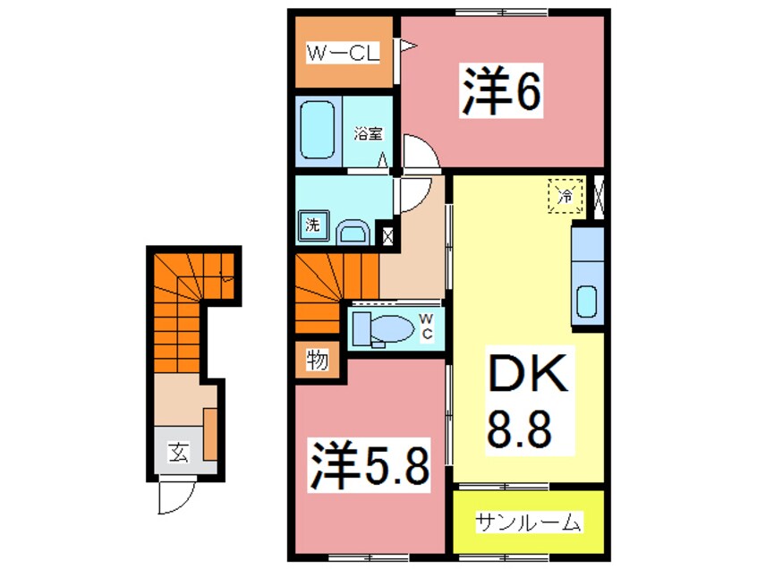 間取図 トレフル　Ｆ棟