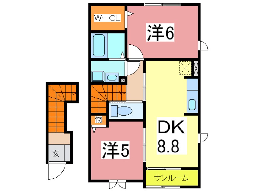 間取図 レスポワール　Ⅰ