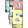 リシェル 1LDKの間取り