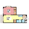 レジデンス家久 1LDKの間取り