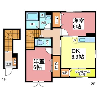 間取図 フローリッシュ・ヴィラ