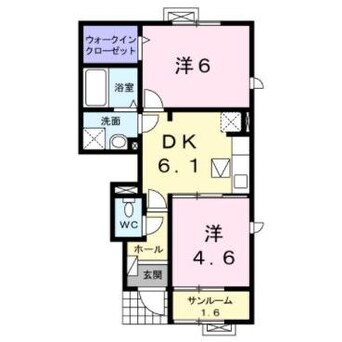 間取図 サンクチュアリ北府　２