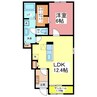 フランメゾン　９ 1LDKの間取り