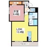 シャーメゾン・レヴィア 1LDKの間取り