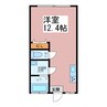 グラストハウス 1Rの間取り