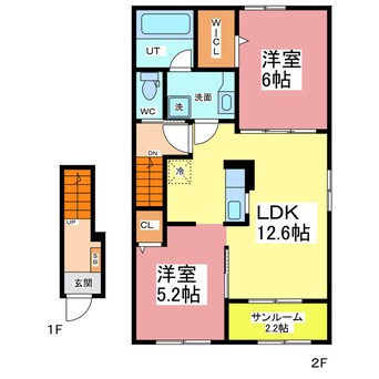 間取図 カーサ・コルーテ瓜生Ⅰ