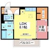 エチゼンビューS 1LDKの間取り