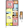メイプル　Ⅰ 2LDKの間取り