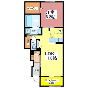 間取図 サンライフ・イン鯖江B