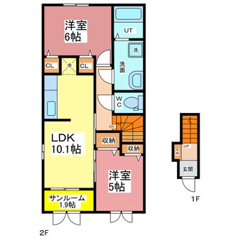 間取図 ラ　ベレッツァ1
