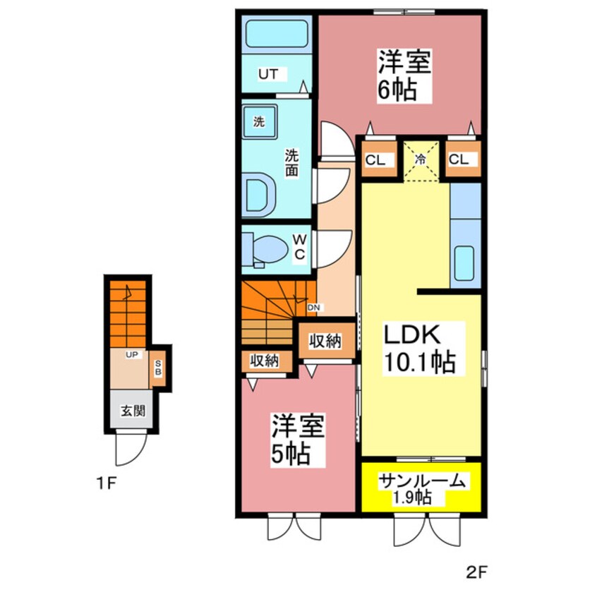 間取図 ラ　ベレッツァ1
