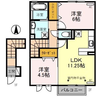 間取図 クロワール　Ｂ