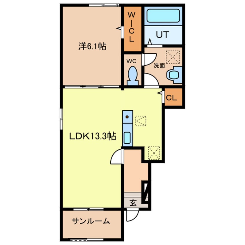 間取図 エスポワール家久B