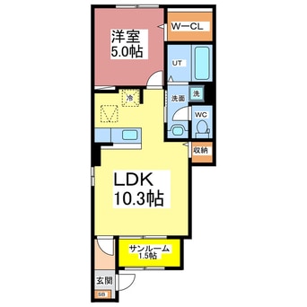 間取図 エスポワール家久A