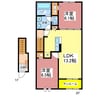サンライズⅡ 2LDKの間取り