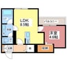 シャーメゾンルーク 1LDKの間取り
