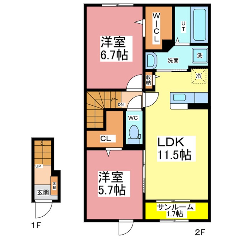 間取図 ドリーマーズ　B