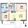 ラ　カンタービレ 2LDKの間取り