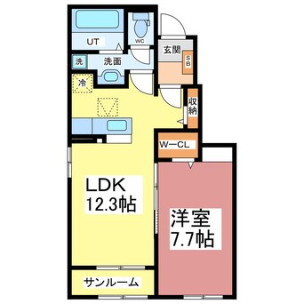 間取図 ローズ　ガーデン　大野B