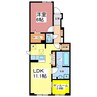 グレイス　Y　Ⅱ 1LDKの間取り