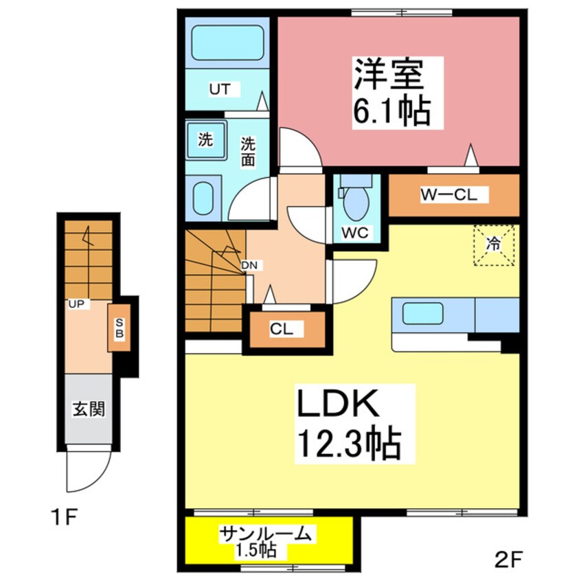 間取図 カーサ・コルーテ南