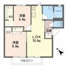 メゾン　プレミールC 2LDKの間取り