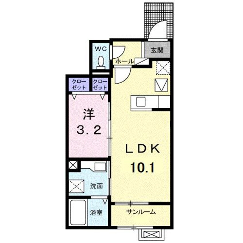 間取図 パークサイド　メゾン