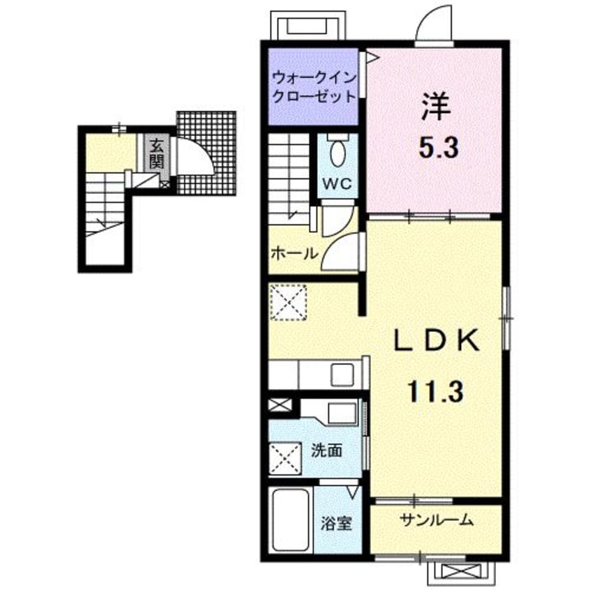 間取図 パークサイド　メゾン