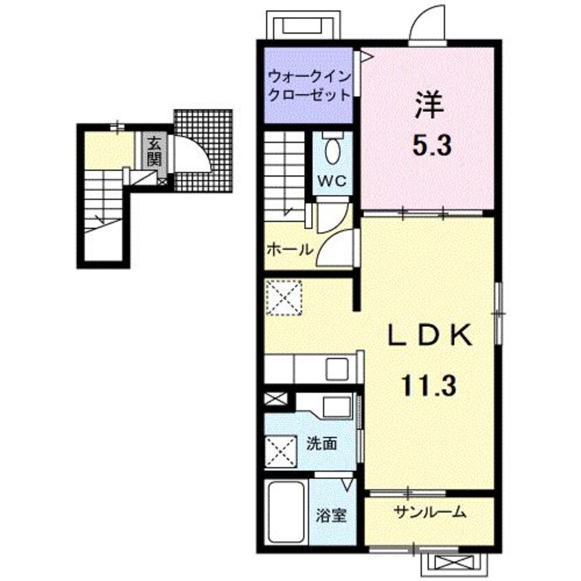 間取図 パークサイド　メゾン
