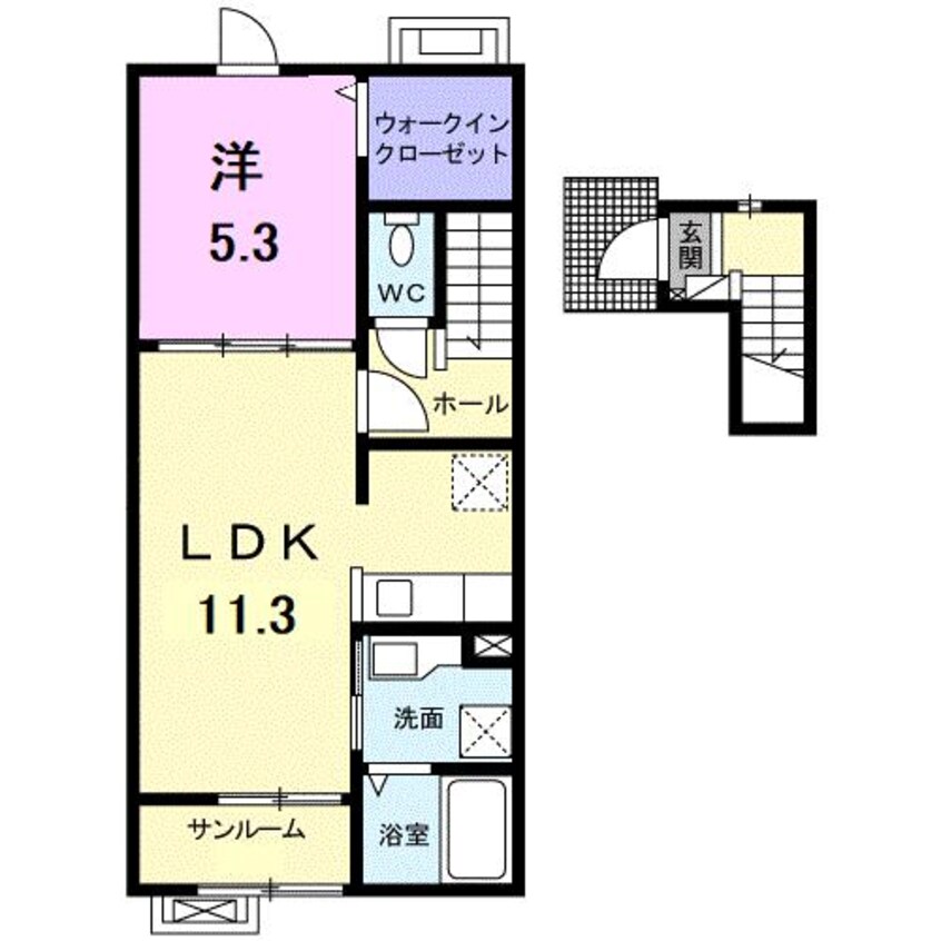 間取図 パークサイド　メゾン