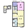 パークサイド　メゾン 1LDKの間取り