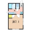 フェリシァ 1Kの間取り