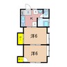 ハイツ新生 2Kの間取り