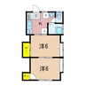 ハイツ新生 2Kの間取り